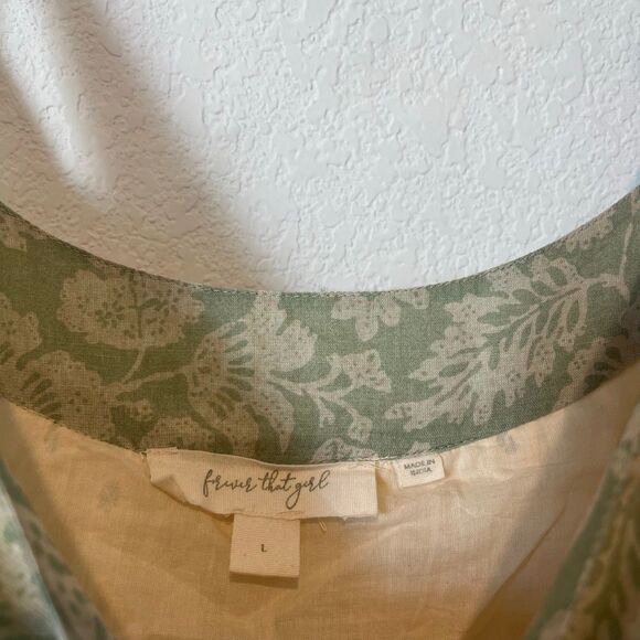 Anthropologie Forever That Girl Effie Eyelet Ruffle Mini Dress Womens Size Large - Picture 5 of 6